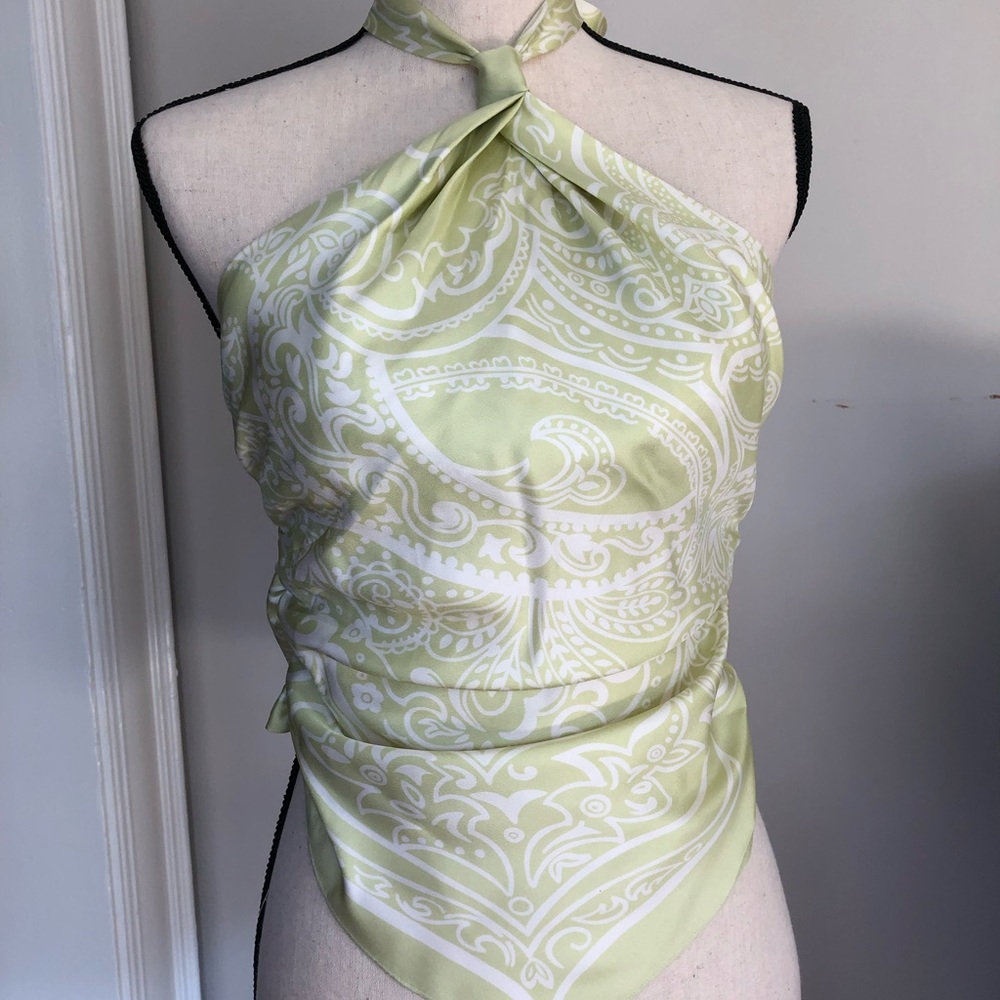 Laundry by Shelli Segal Green Bandana Shirt